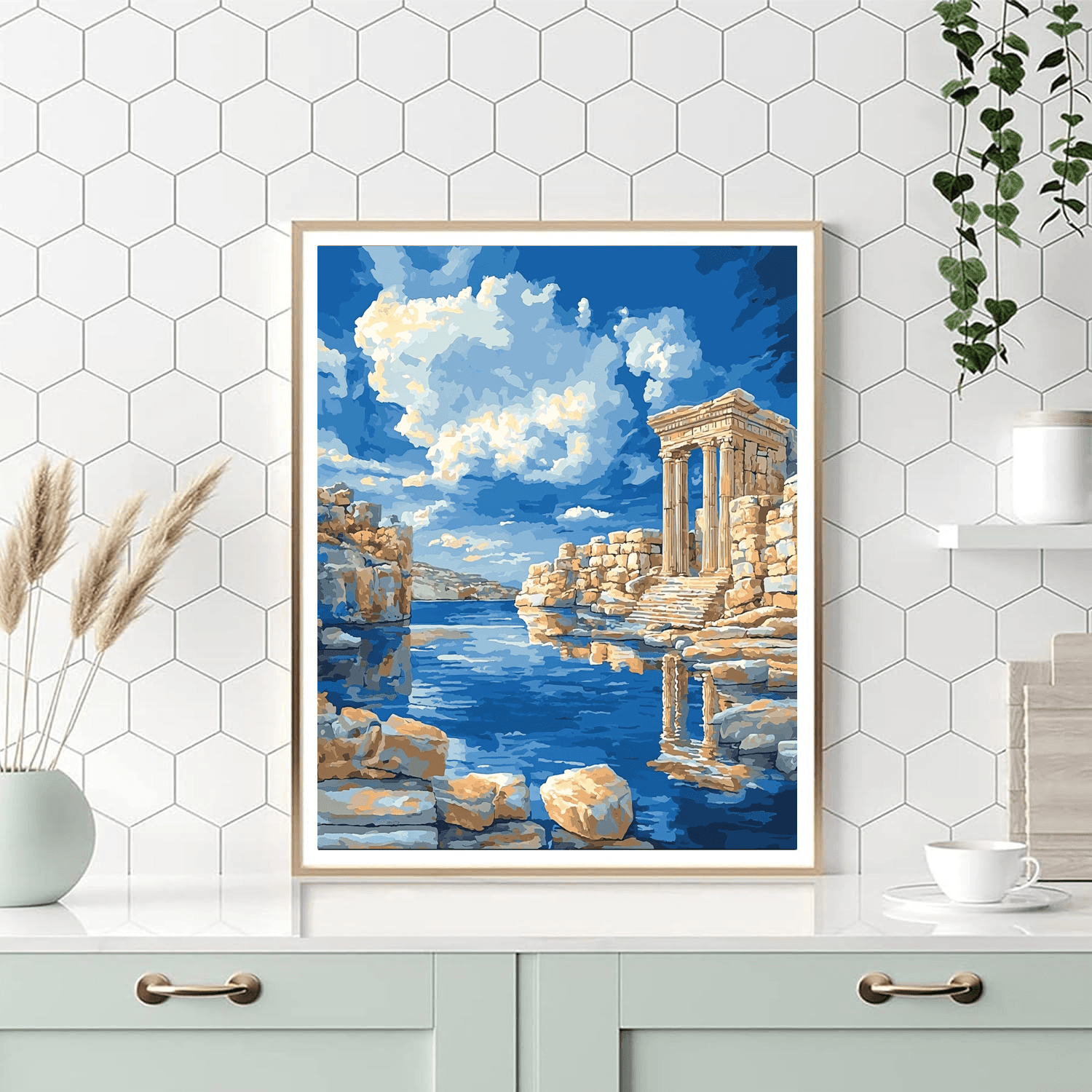 John William Waterhouse Inspired Historic Ruins Mystery  Painting By Numbers Kit