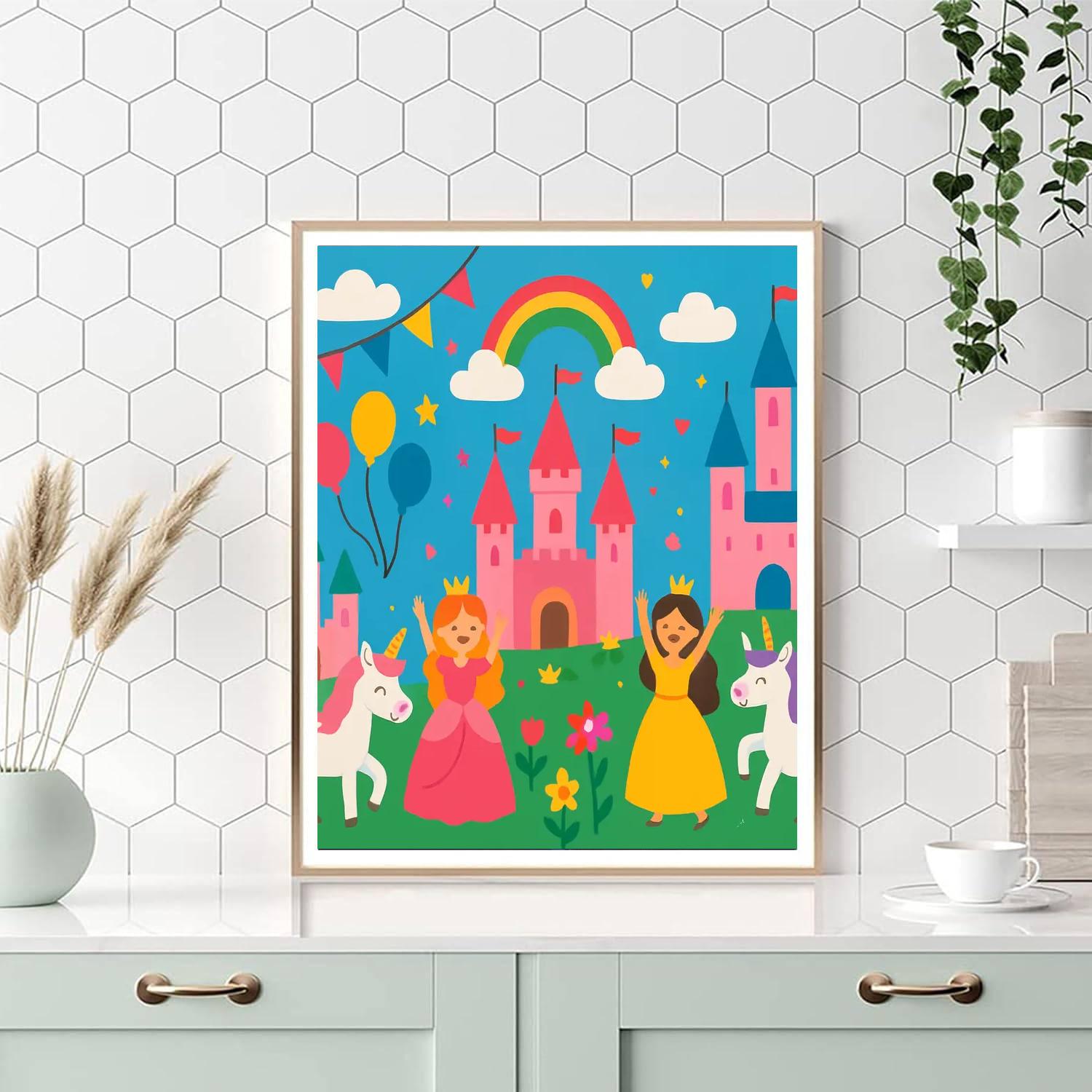 Fairy Tale Kingdom Celebration DIY Paint By Numbers