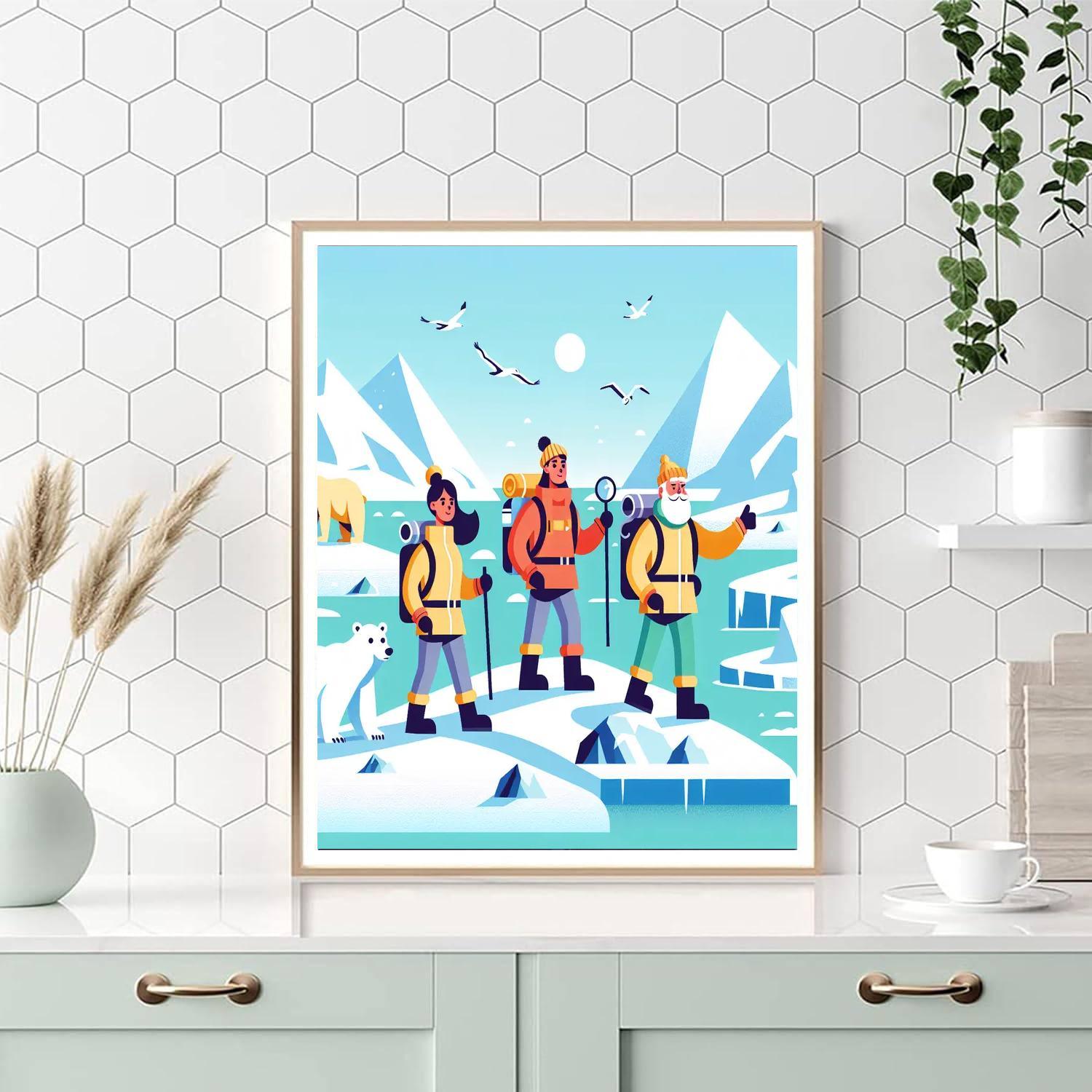 Arctic Explorer's Challenge Painting Number Kit