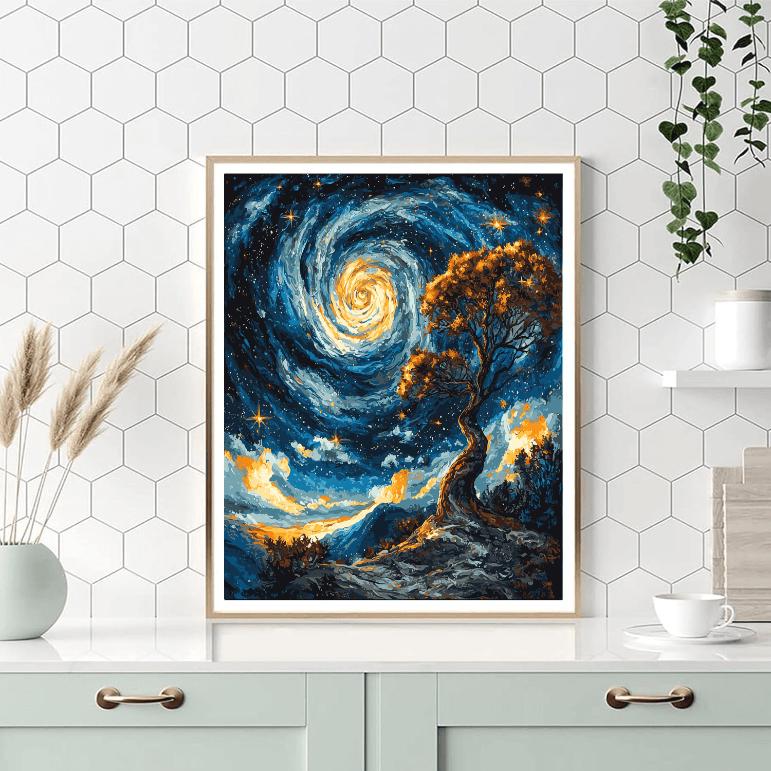 Salvador Dalí Inspired Celestial Odyssey  Paint By Numbers Kits