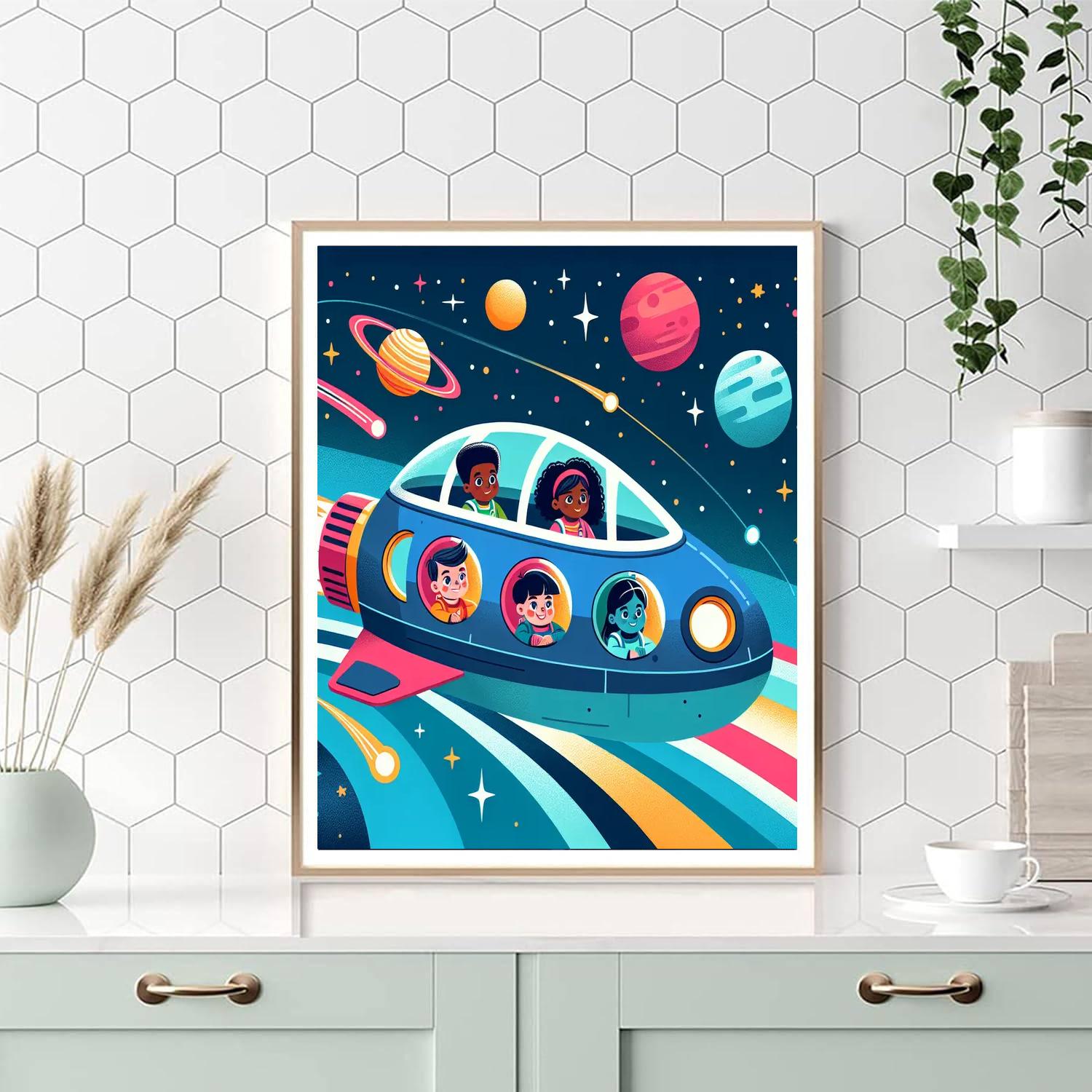Starship Explorers Painting By Numbers Kit