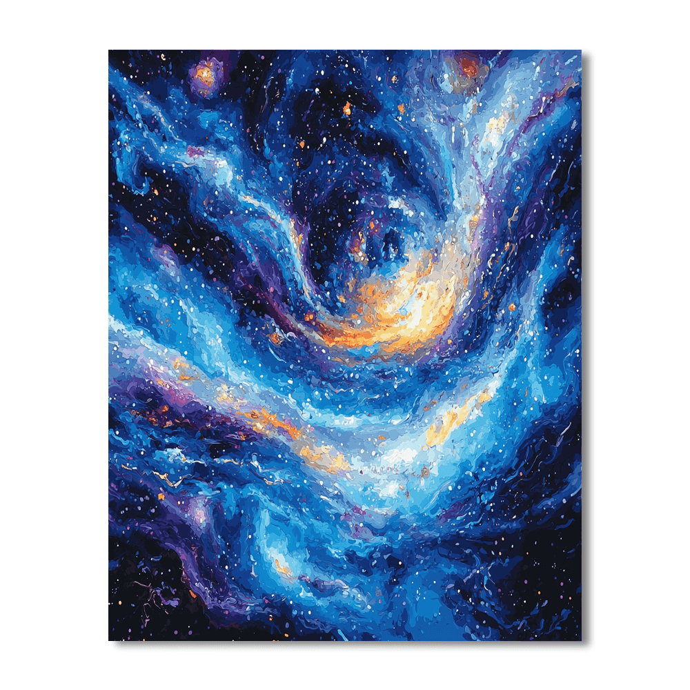 Jackson Pollock Inspired Galaxy Of Colors  Paint By Numbers