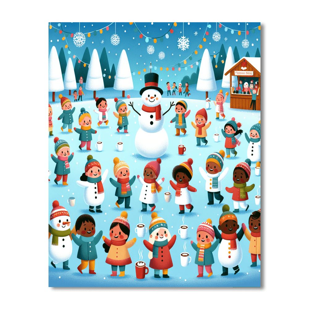 Frosty's Winter Festival Painting By Numbers Kit