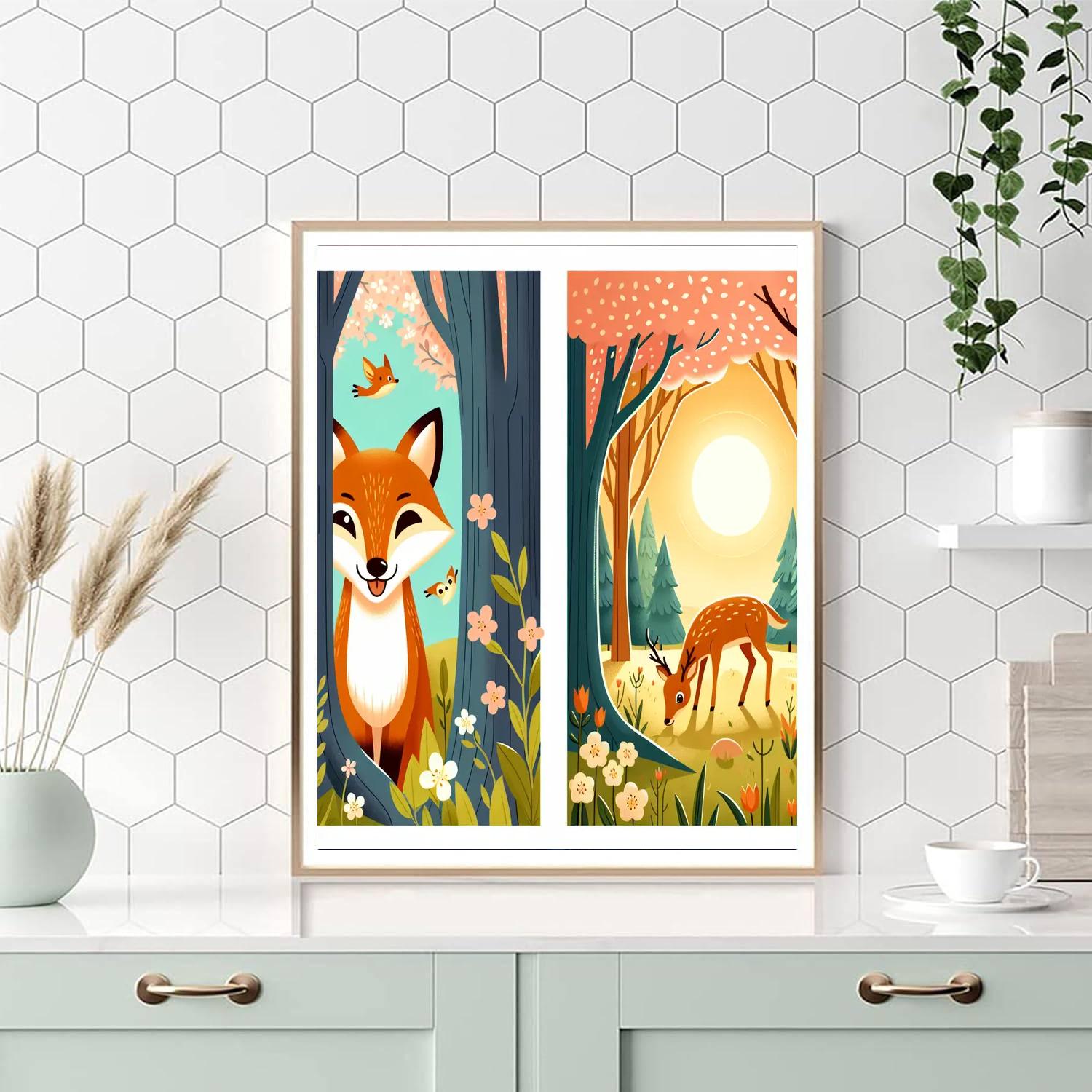 Woodland Friends Adventure Numbered Painting Kits