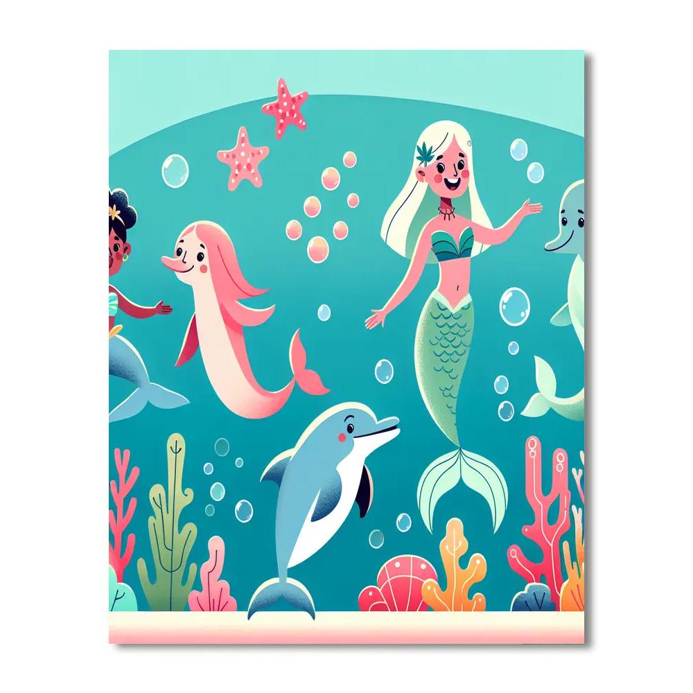 Aquatic Fantasy Realm Painting By Numbers Kit