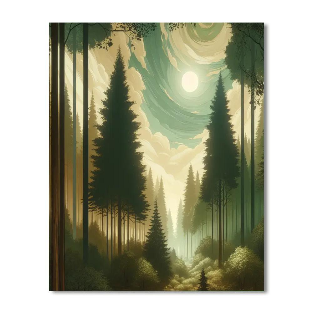 Forest Sanctuary Numbered Painting Kits