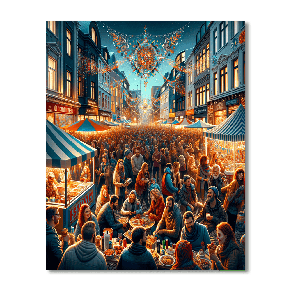 Reykjavik Culture Night Paint By Number