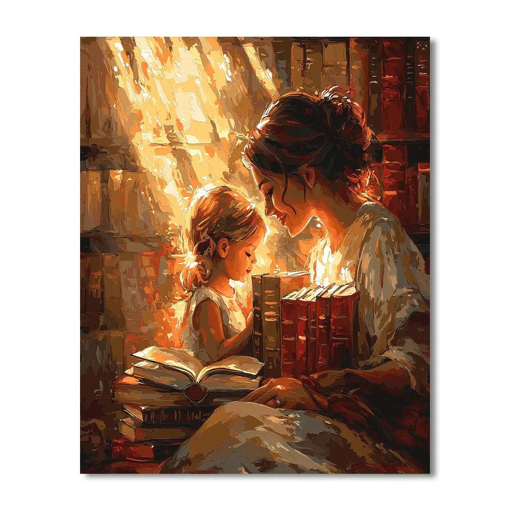 Evening Tales With Mom Paint By Color