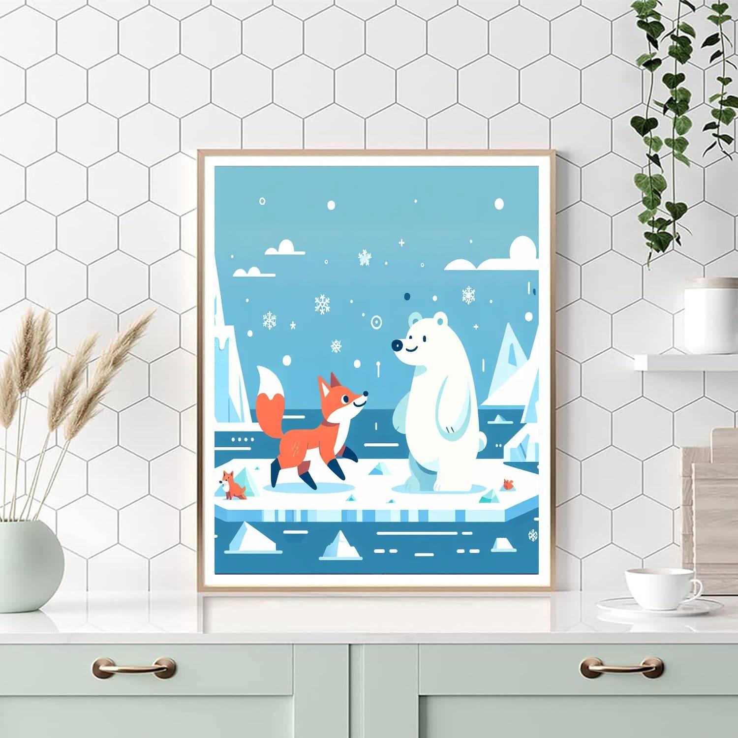 Artic Fox Adventure Paint By Numbers