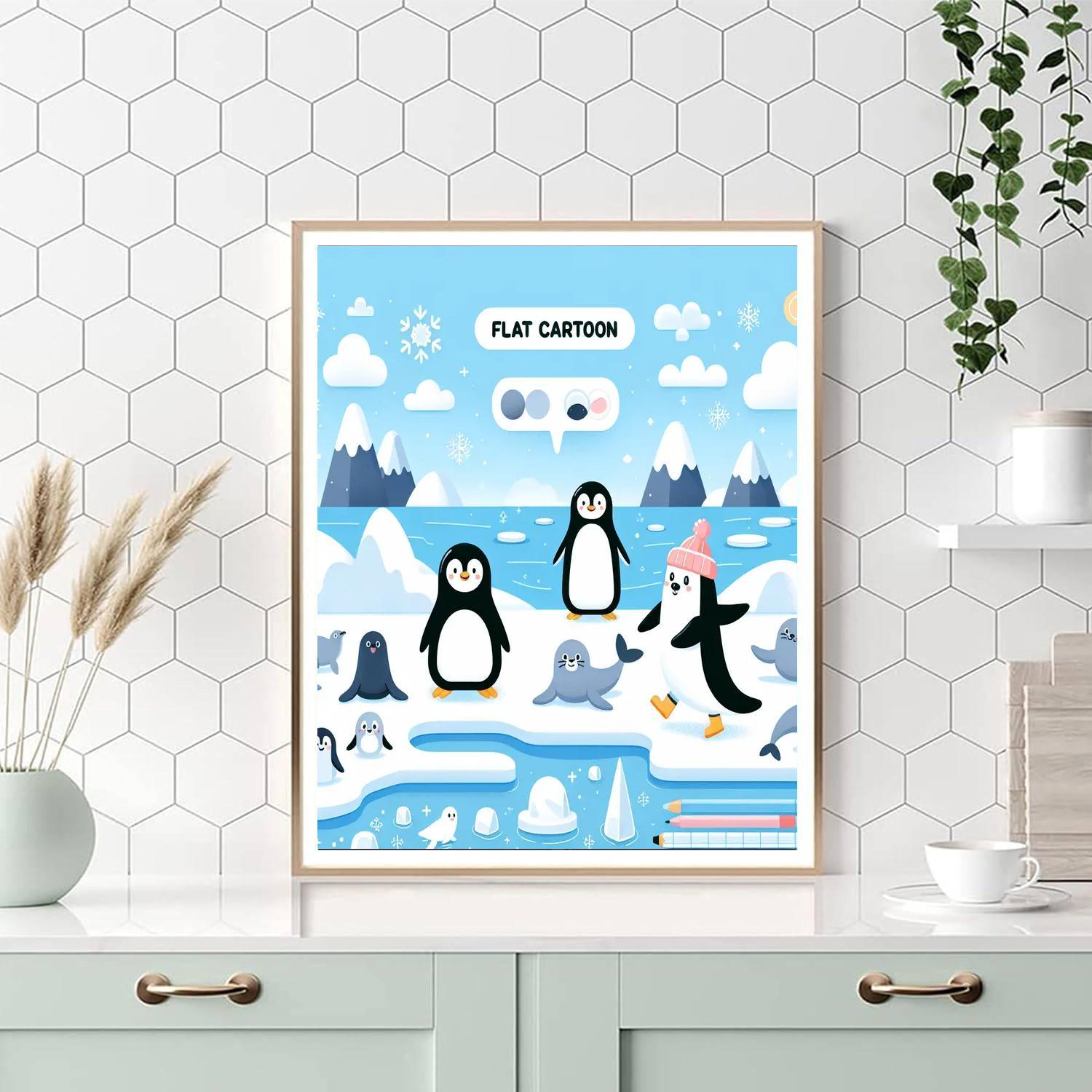 Polar Pals Playdate Paint By Numbers