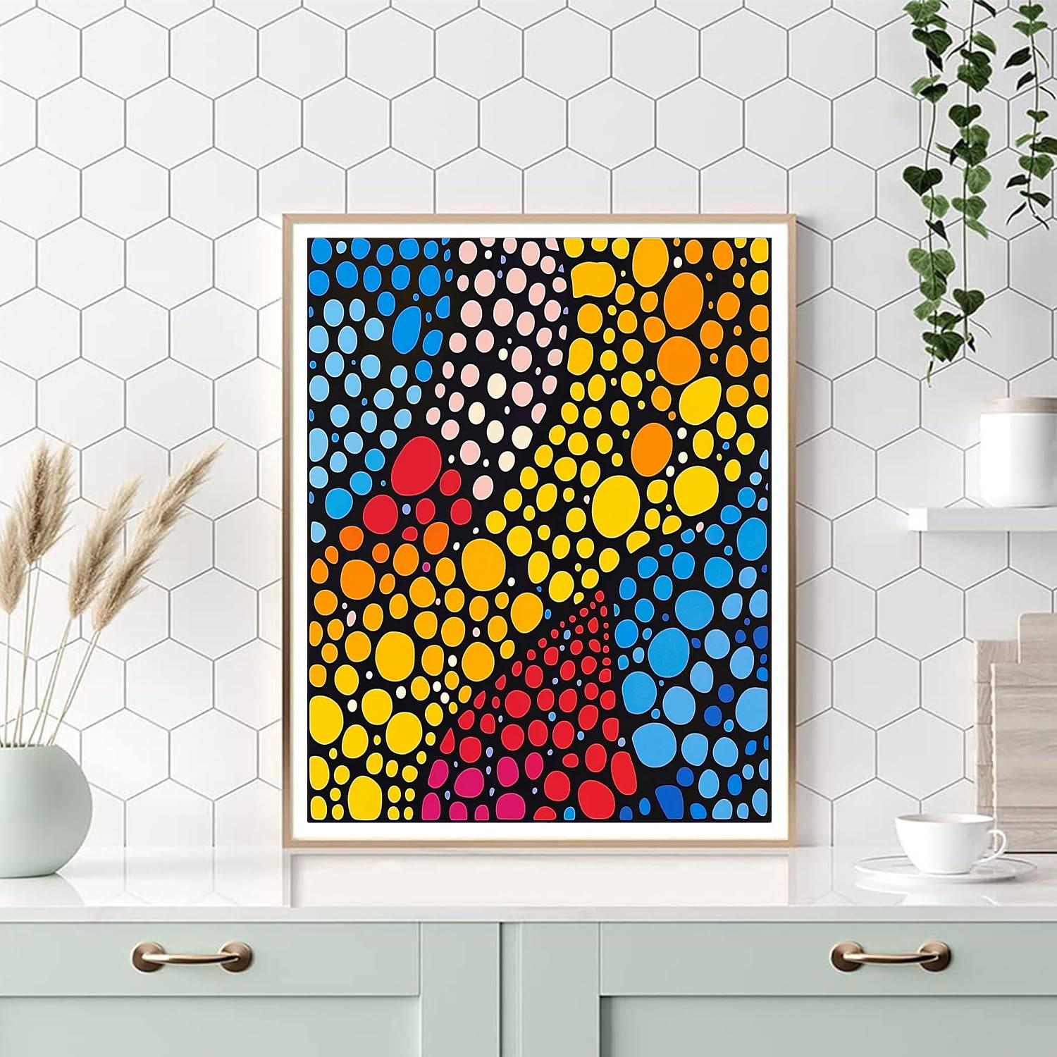 Yayoi Kusama Inspired Symphony Of Dots  Paint By Numbers