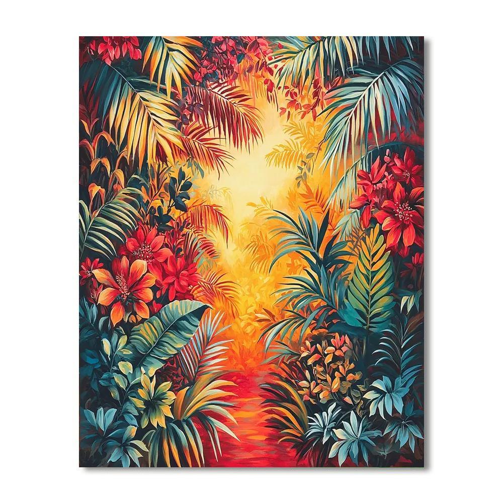 Frida Kahlo Inspired Mystical Jungle Symphony  Paint By Numbers Art