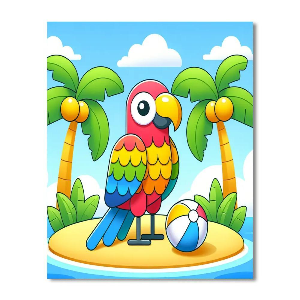 Tropical Island Escapade Paint By Number