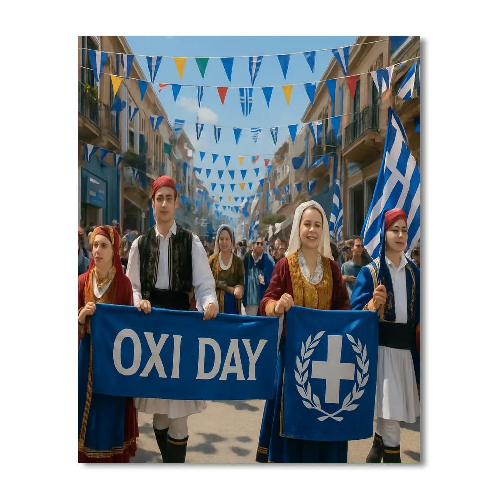 Ohi Day - Greece DIY Paint By Numbers