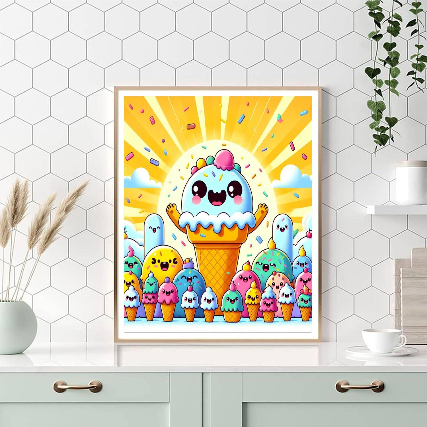 Gigantic Ice Cream Party Paint By Numbers Kits