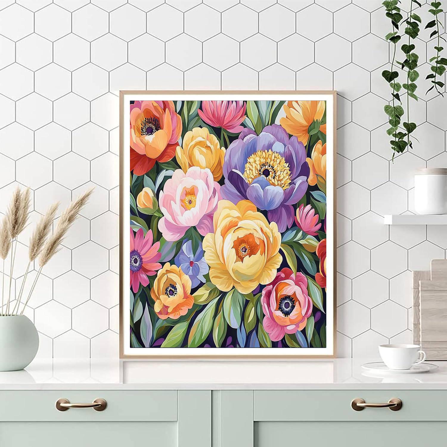 Georgia O'Keeffe Inspired Flowers Of Hope  Paint By Numbers Kits