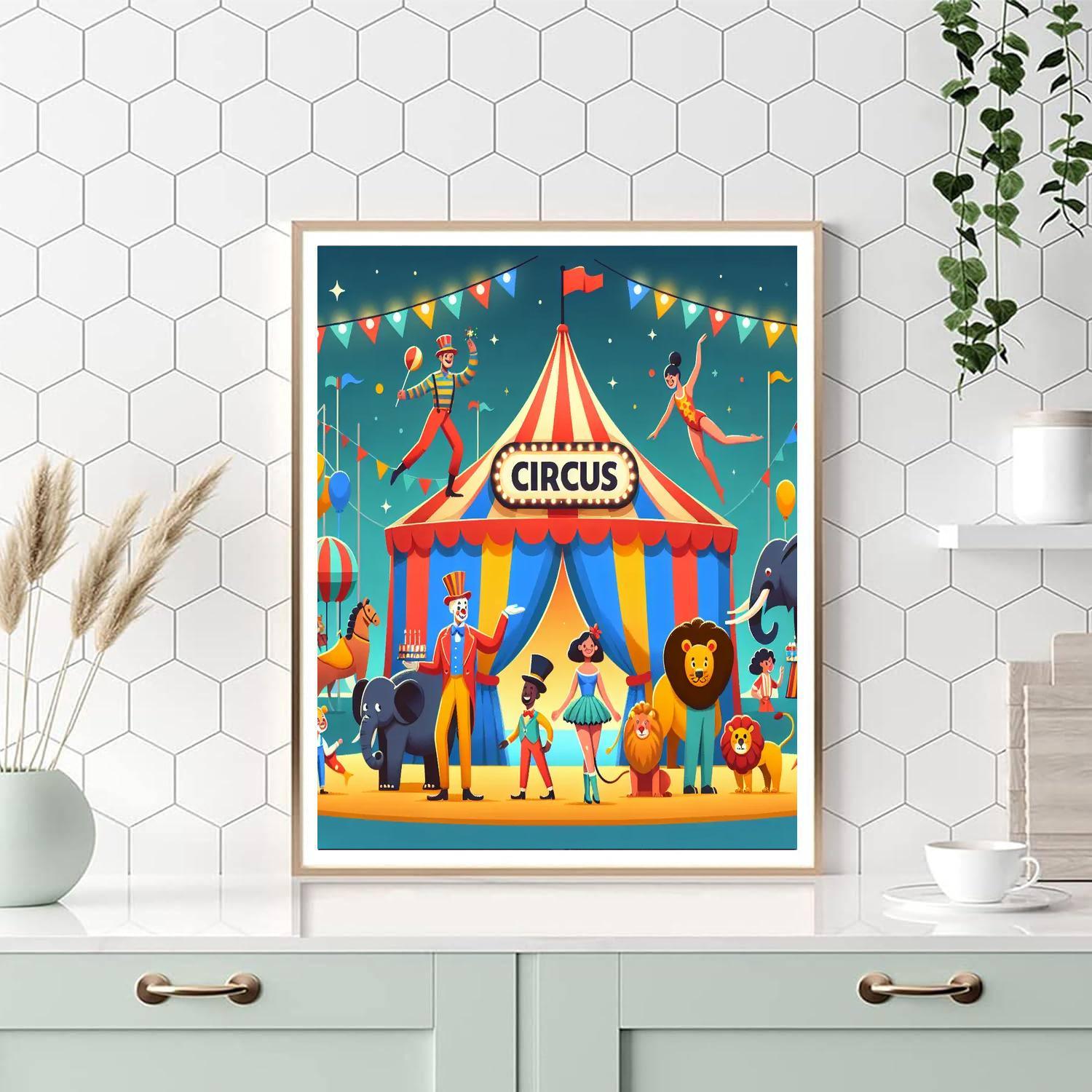 Circus Big Top Bonanza Paint By Number