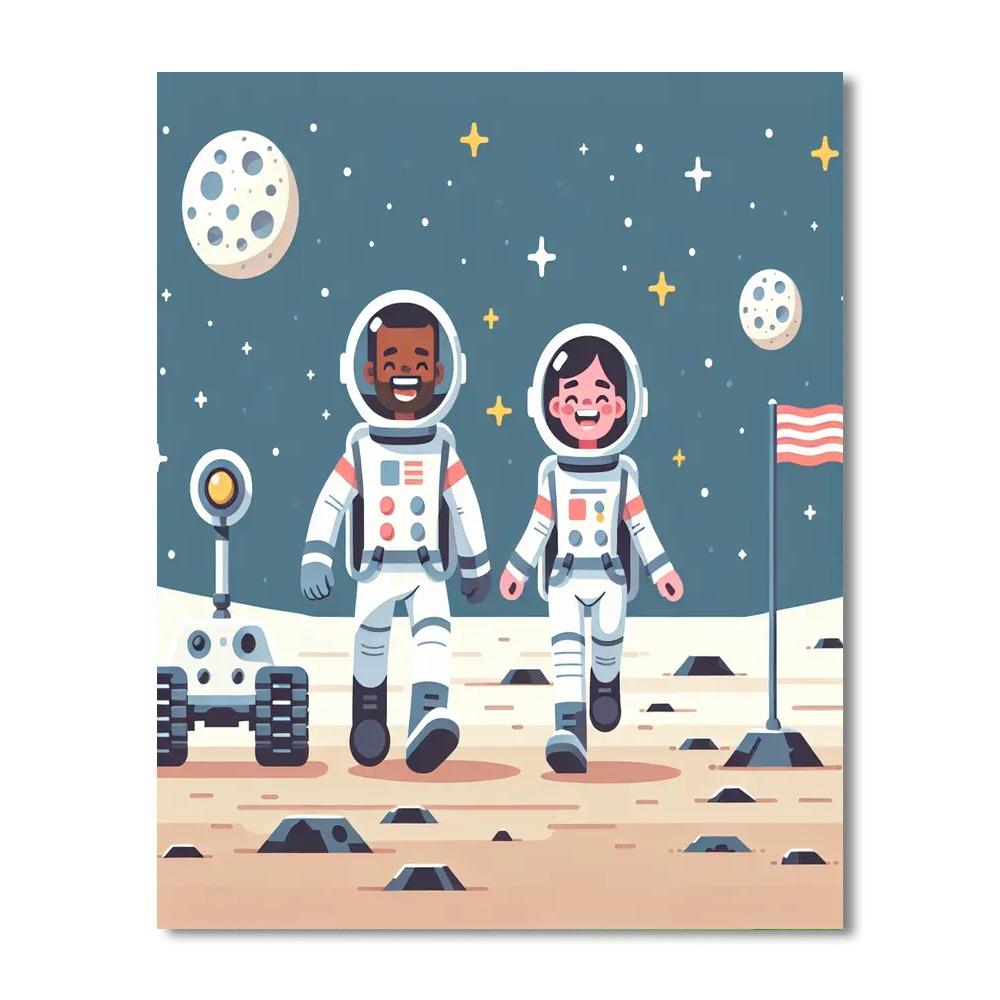 Lunar Landscape Discovery Paint By Numbers Kits