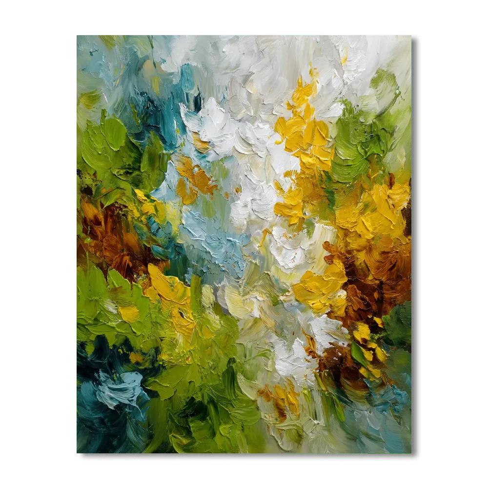 Jackson Pollock Inspired Nature's Whirl  Paint By Number