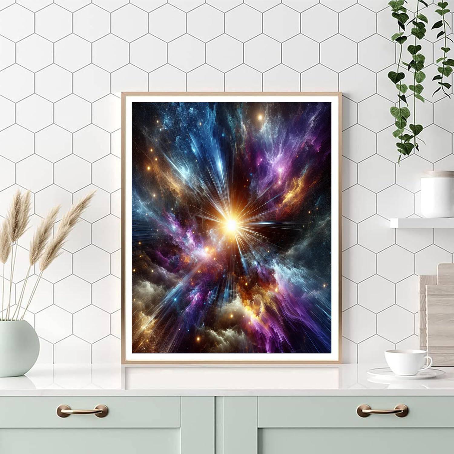 Cosmic Starburst Phenomenon DIY Paint By Numbers