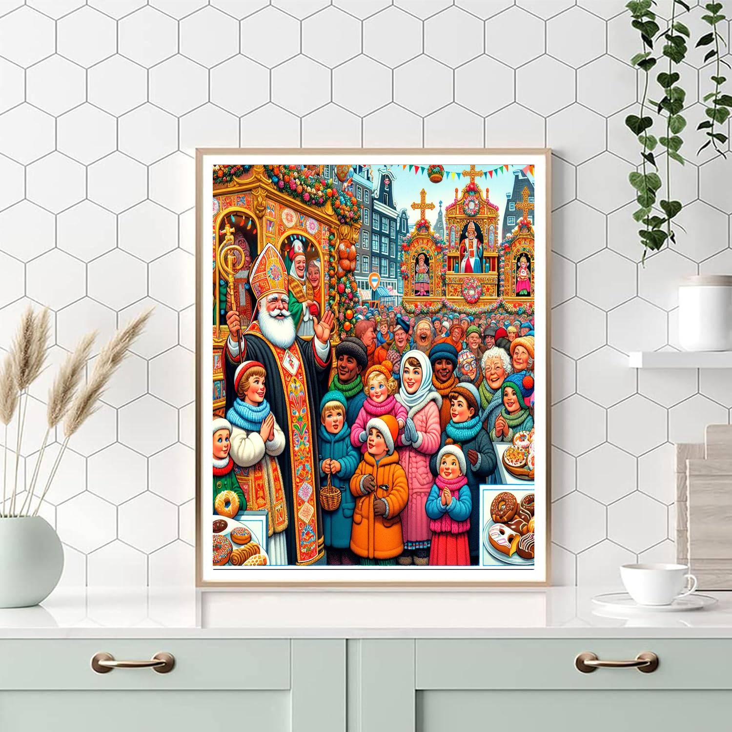 Feast Of Saint Nicholas - Amsterdam, Netherlands Number Painting