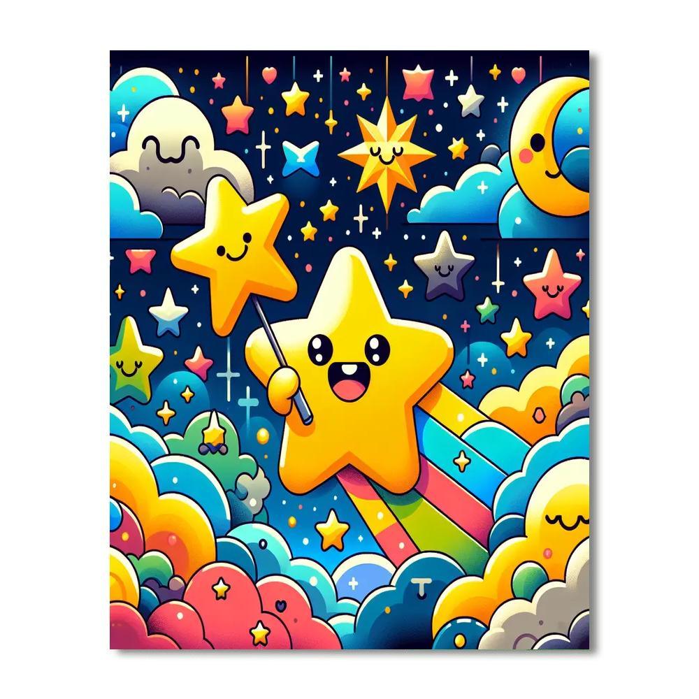 Adventurous Little Star DIY Paint By Numbers