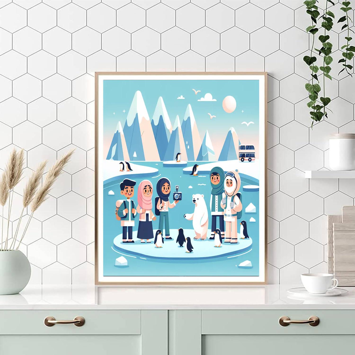 Polar Explorer Painting Number Kit