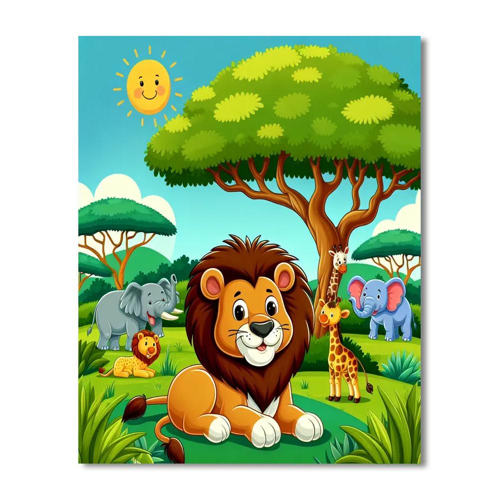 Cute Safari Numbered Painting Kits