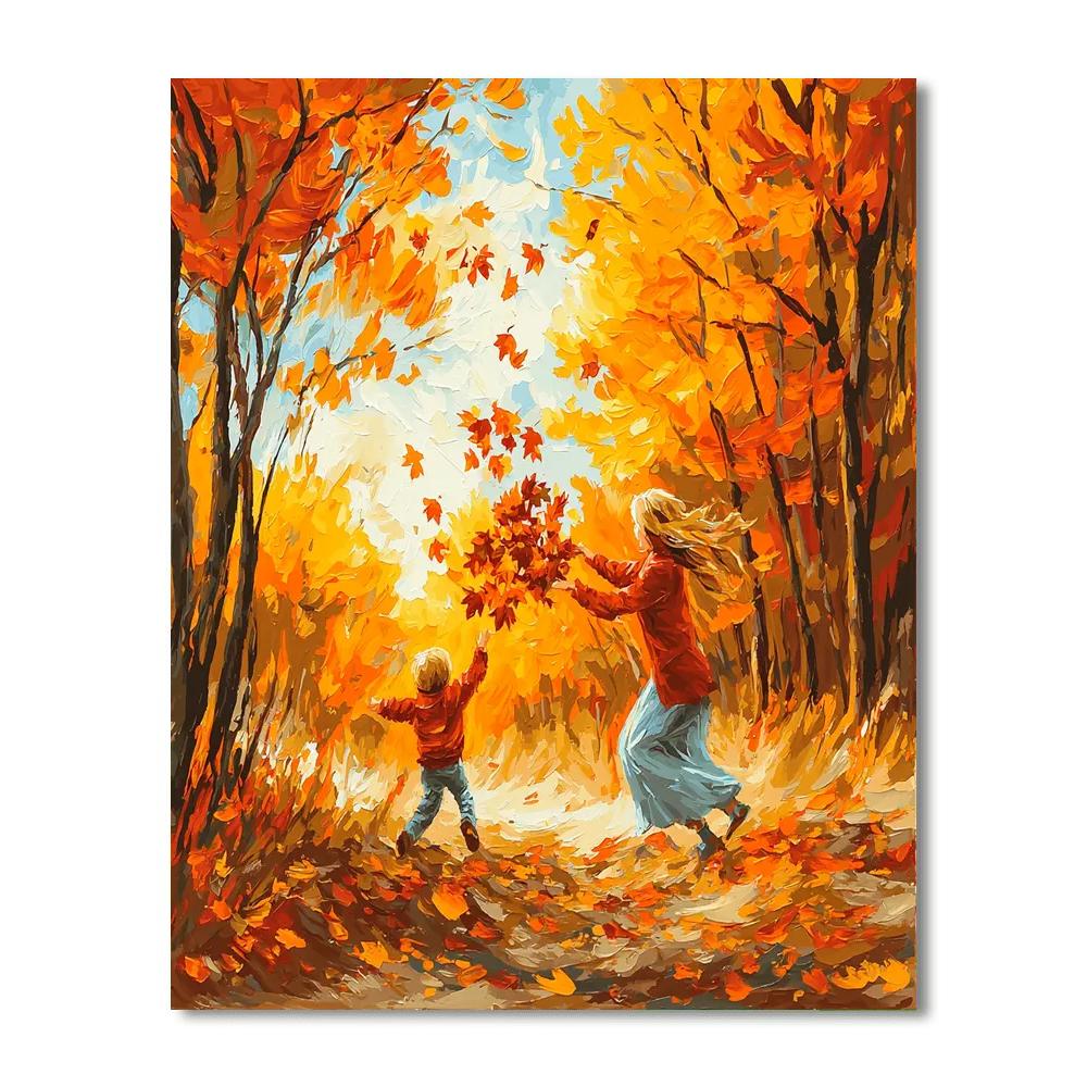 Beneath The Autumn Canopy Paint By Numbers Kits