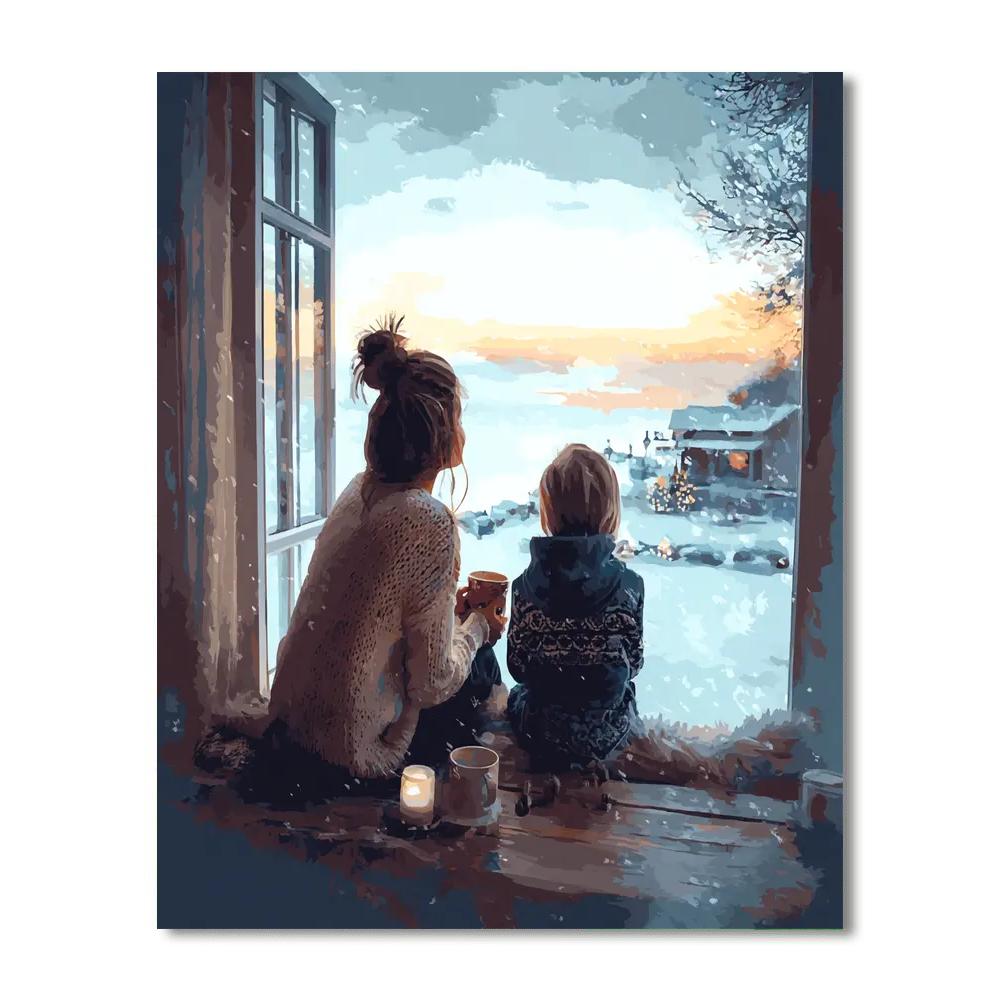 A Cozy Family Evening Paint By Color