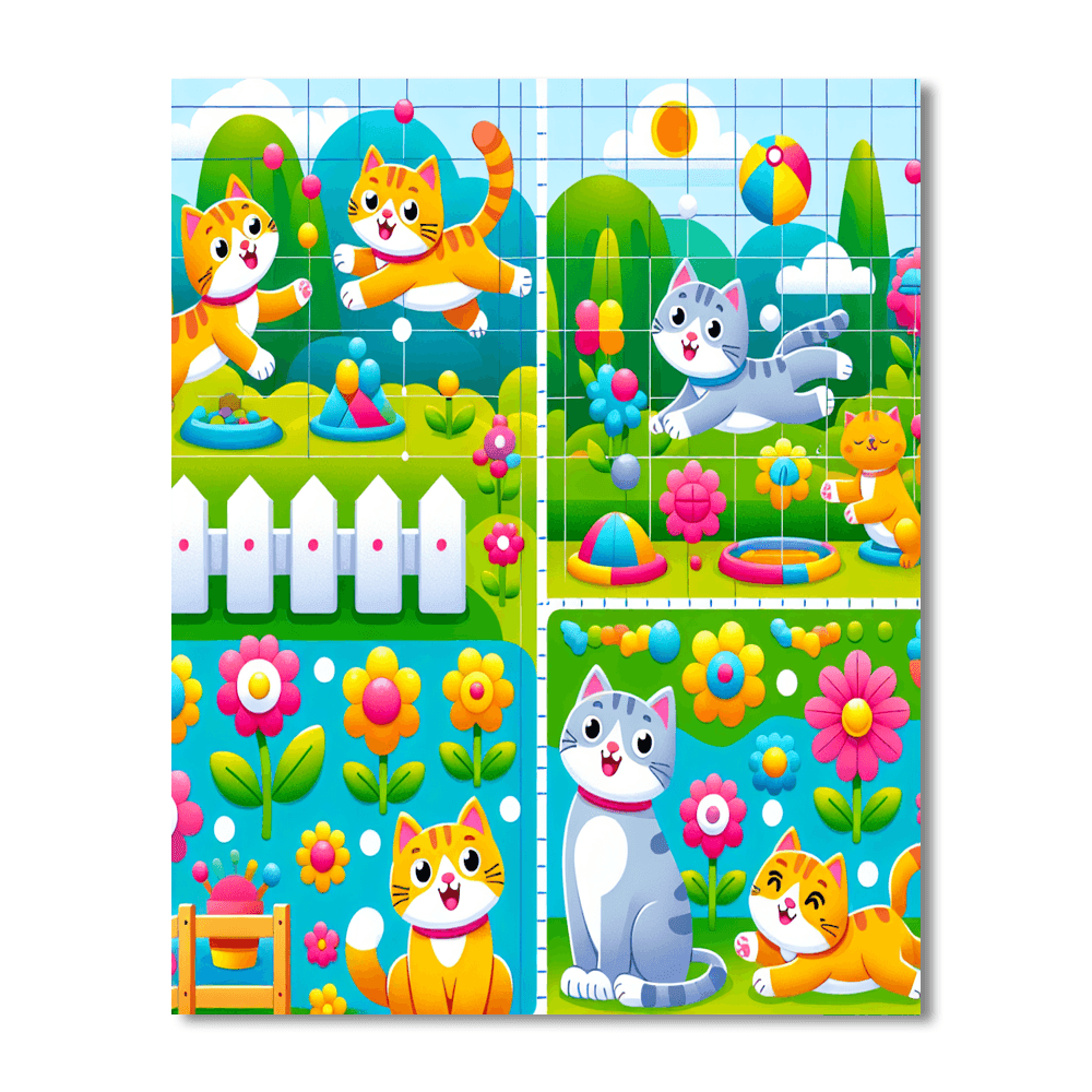 Clever Cat Capers DIY Paint By Numbers