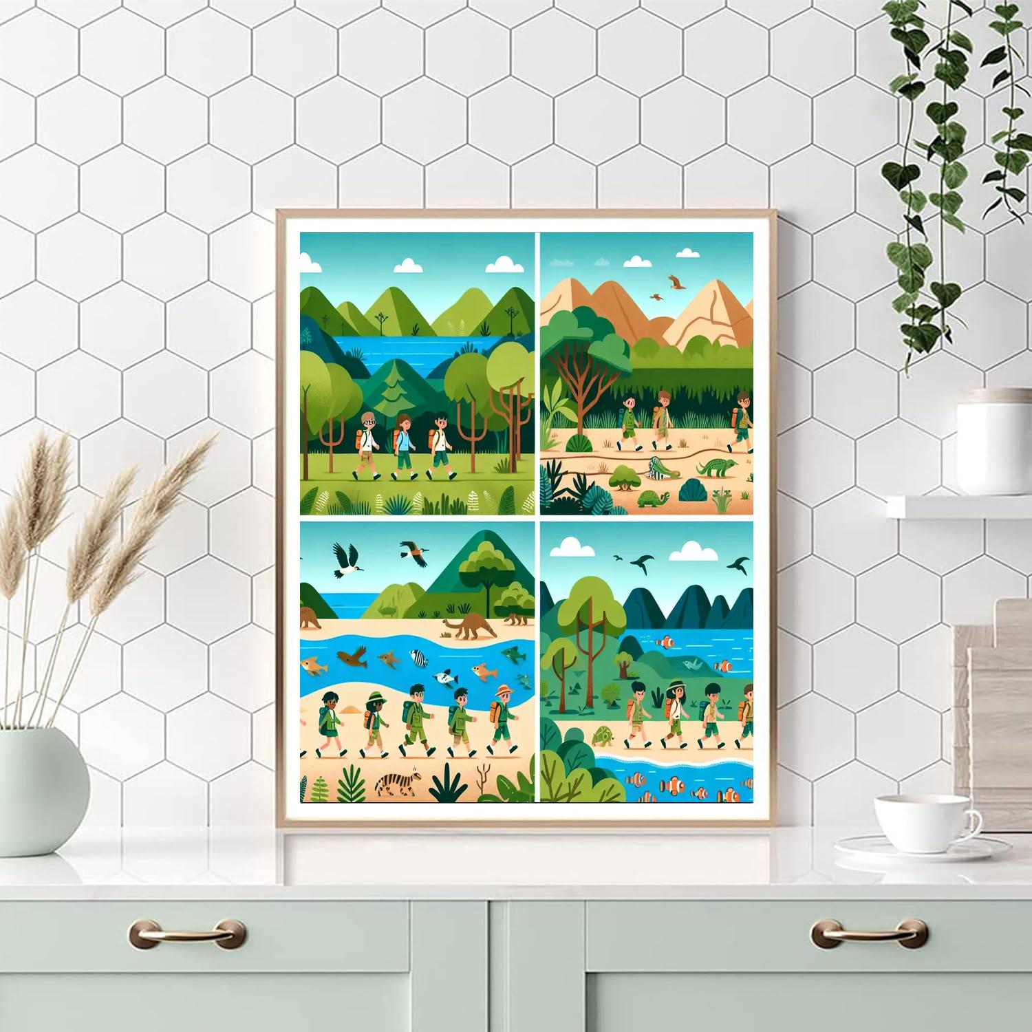 Ecosystem Explorer Adventure Painting Number Kit