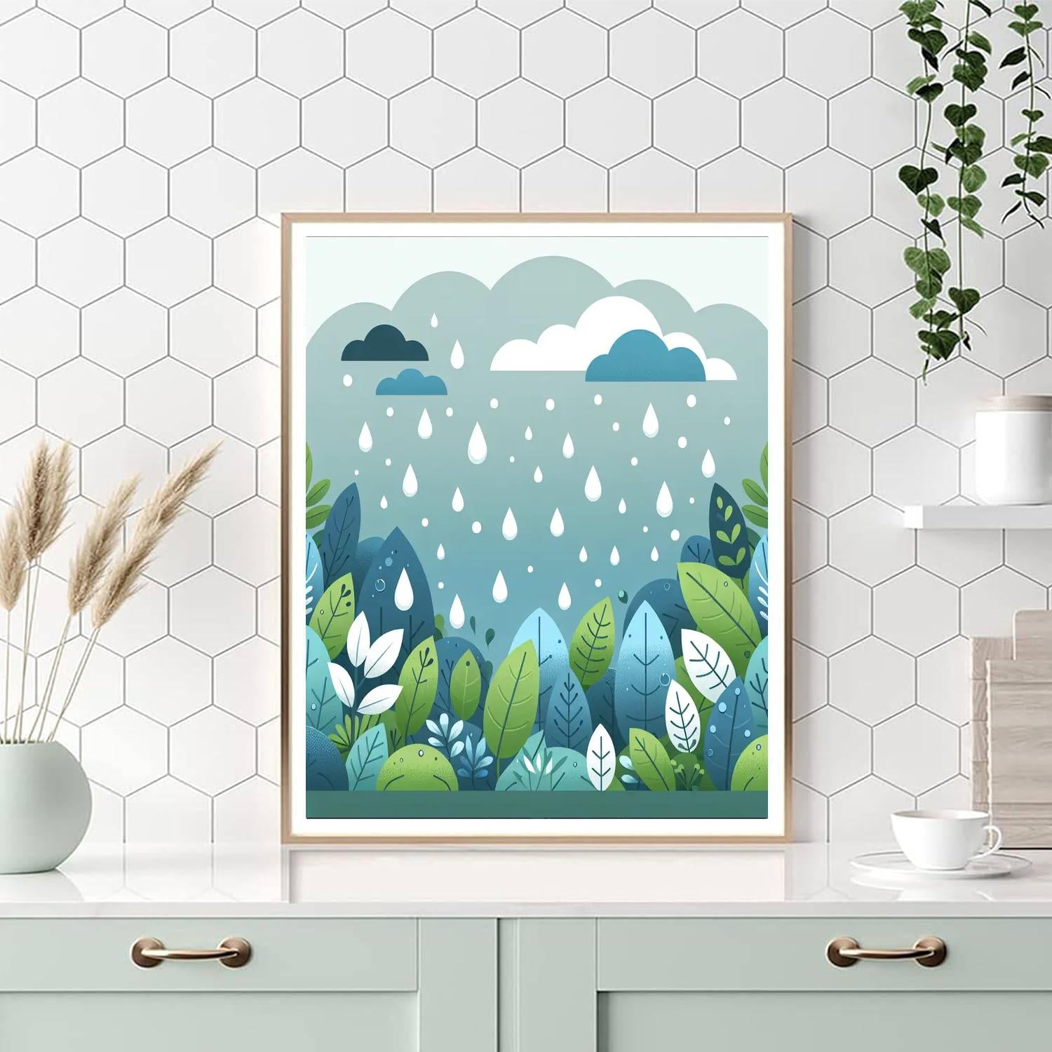 Radiant Rain Paint By Numbers Art