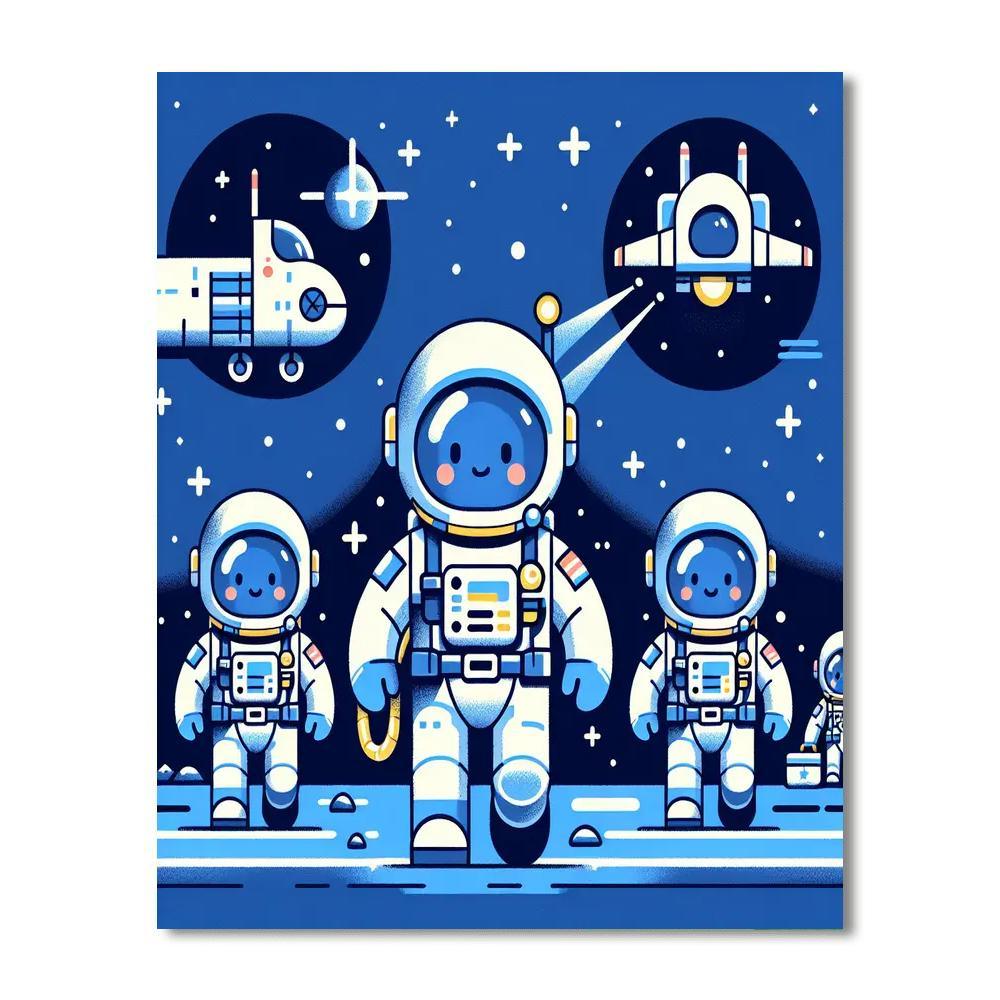 Space Adventure Rescue Paint By Color