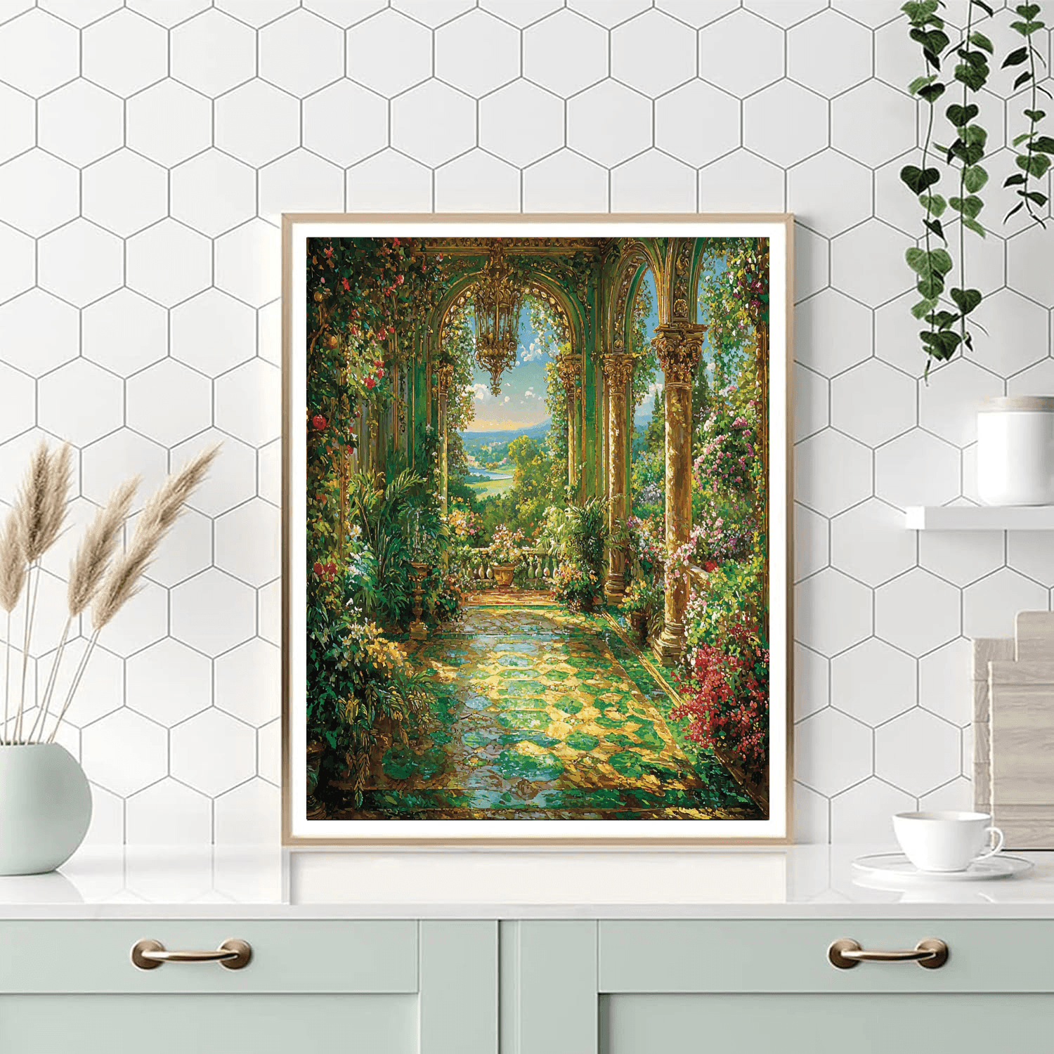 Baroque Style Inspired Inspired Opulent Garden Reverie  Paint By Number