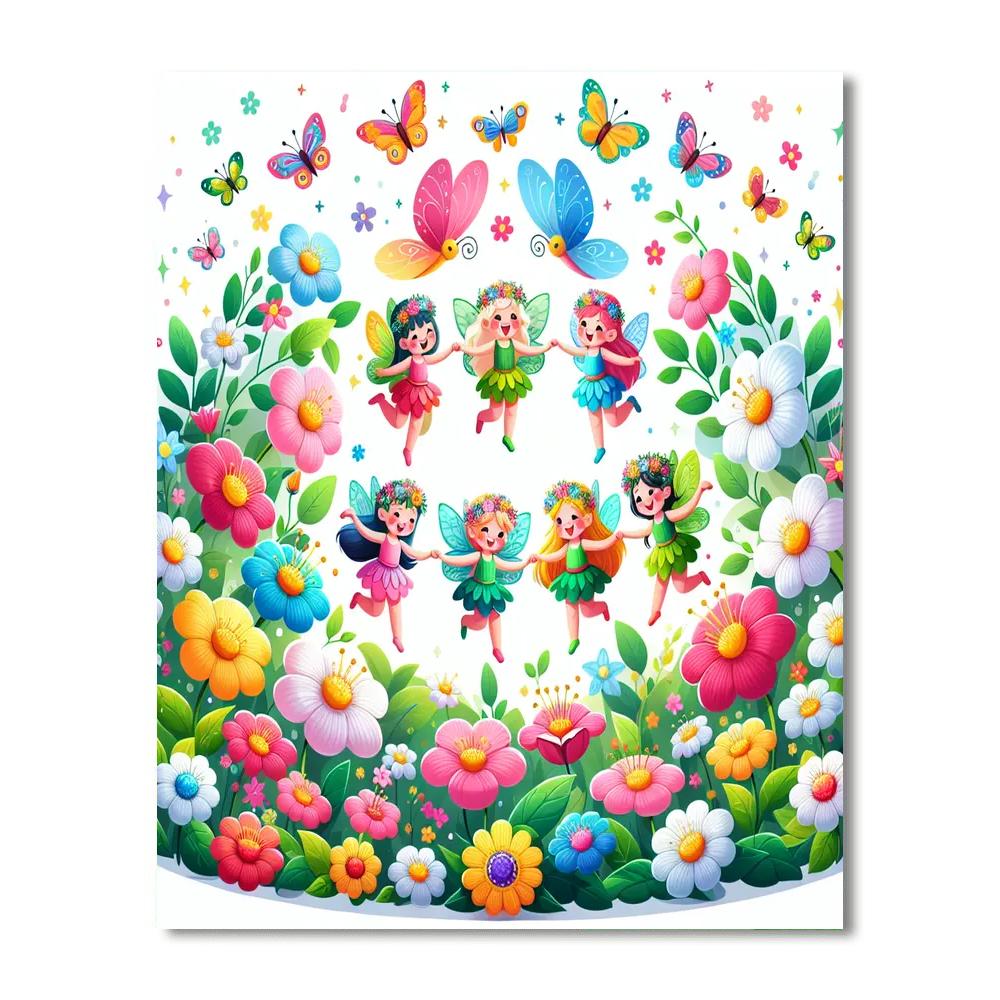 Fantasy Fairy Circle Number Painting