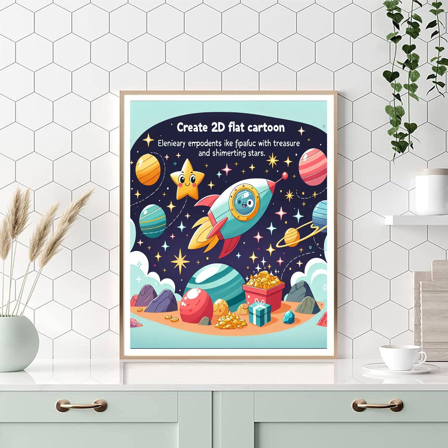 Galactic Treasure Adventure Numbered Painting Kits