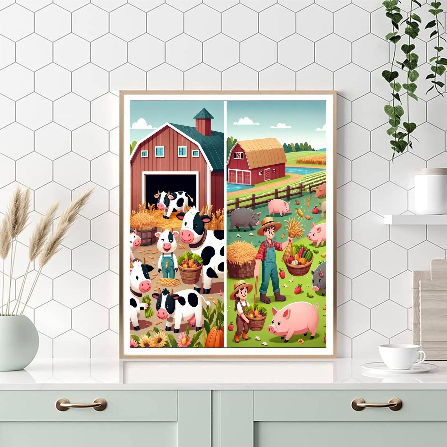 Friendly Farm Harvest Paint By Number