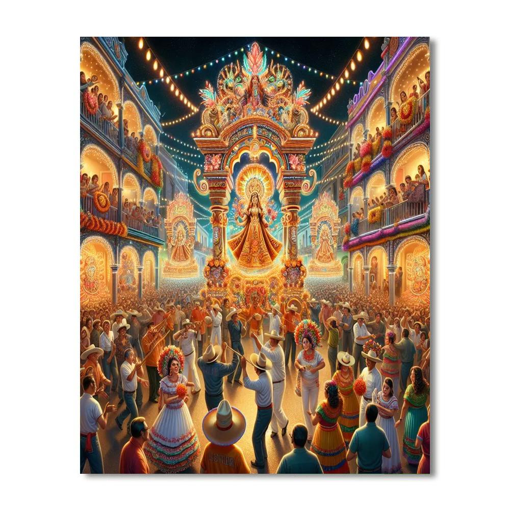 Durga Puja Festival - India Paint By Numbers