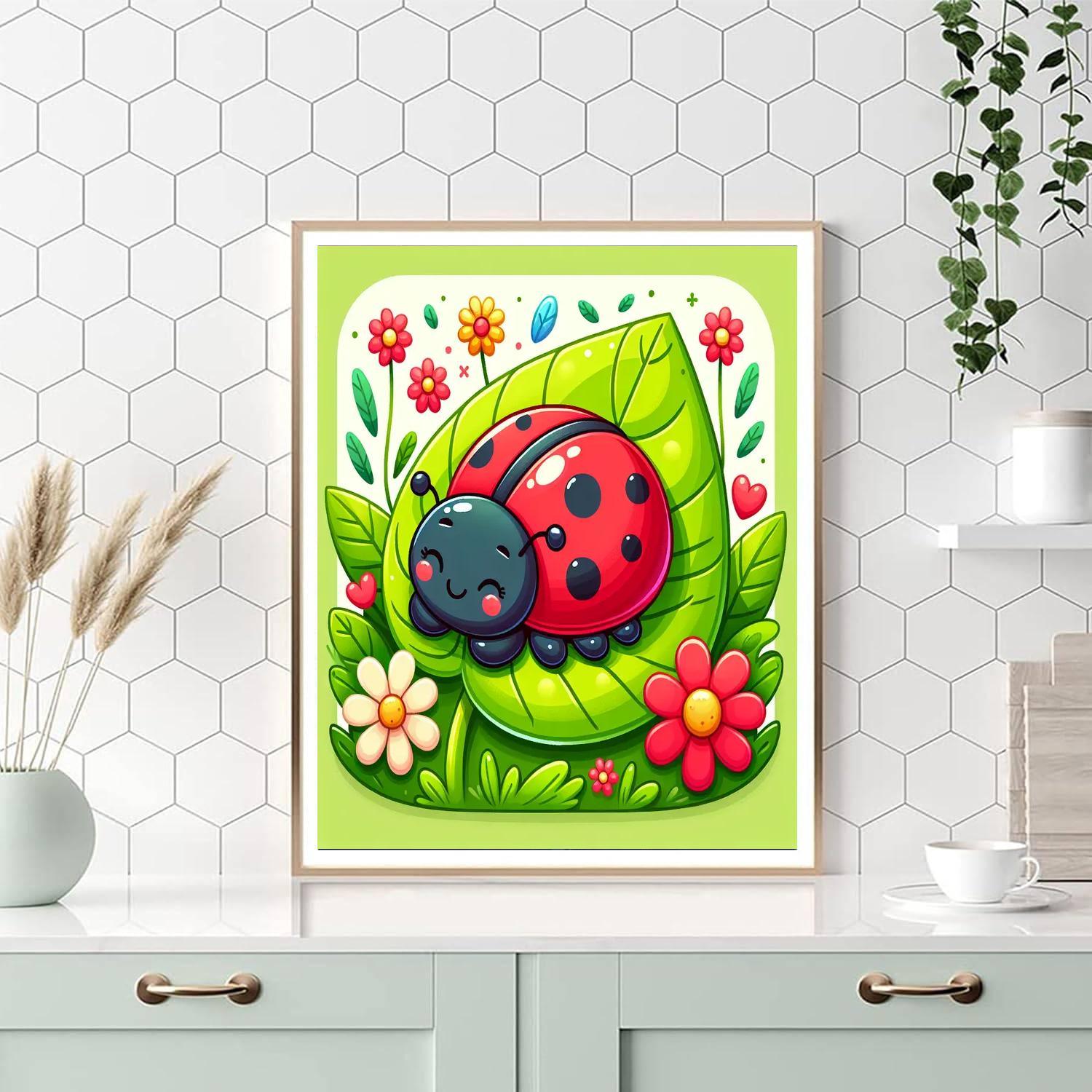 Elegant Ladybug Painting By Numbers Kit