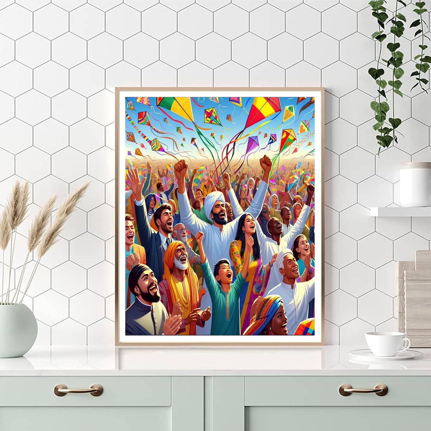 The International Kite Festival - India Paint By Color