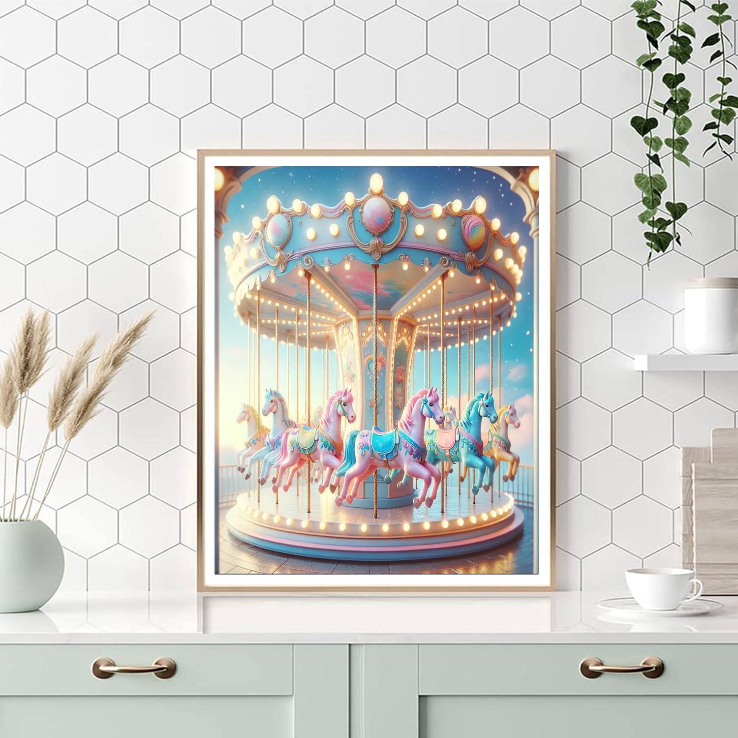 Sweet Dreams Carousel Paint By Number