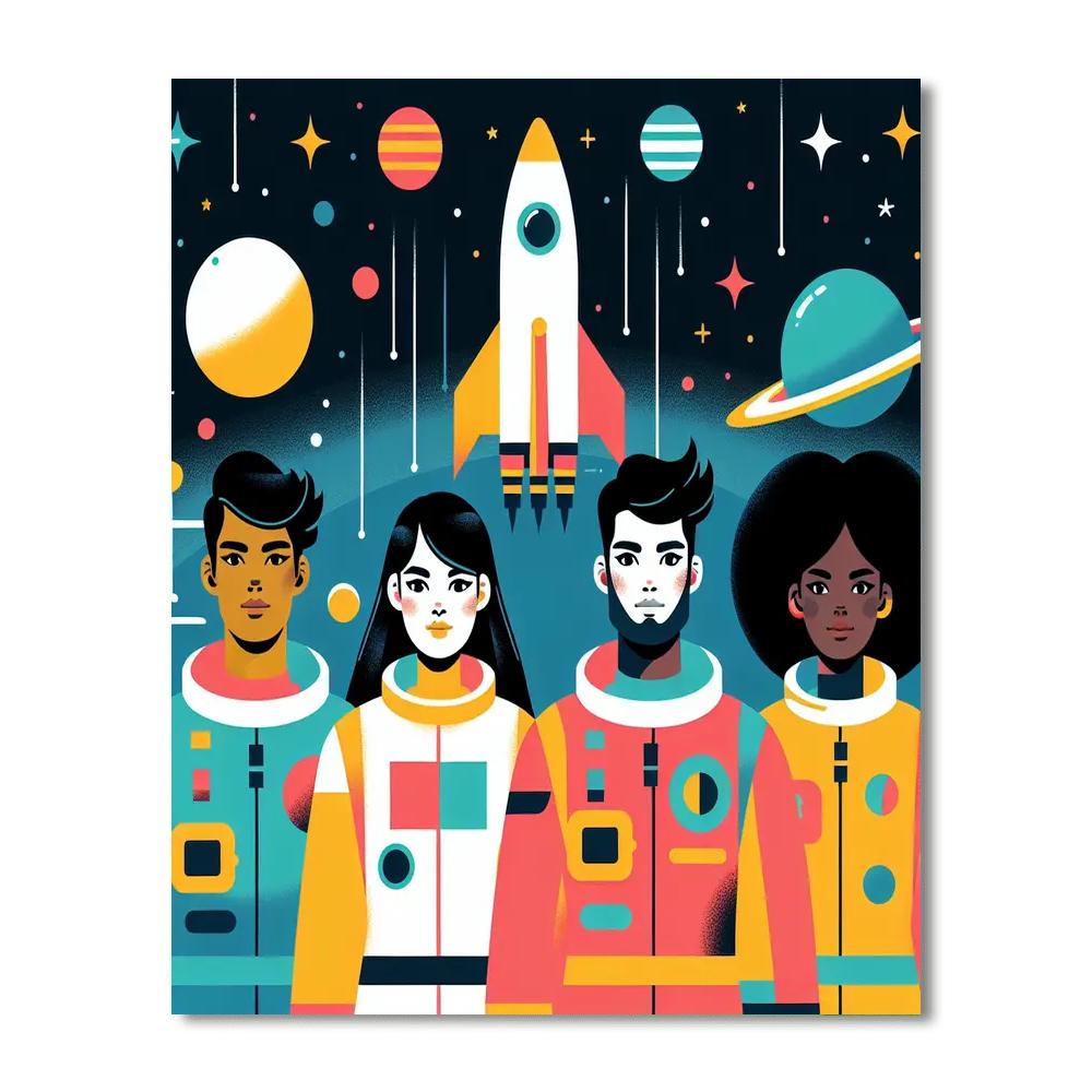 Space Guardians Paint By Numbers