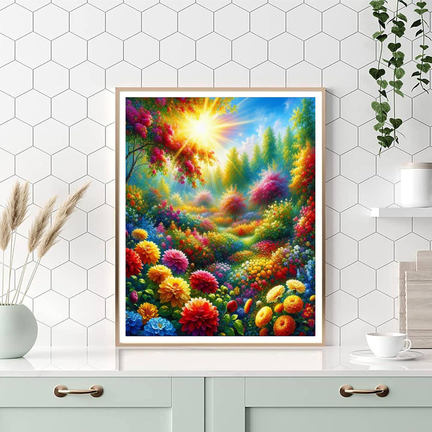 Garden In Bloom Splendor Paint By Number