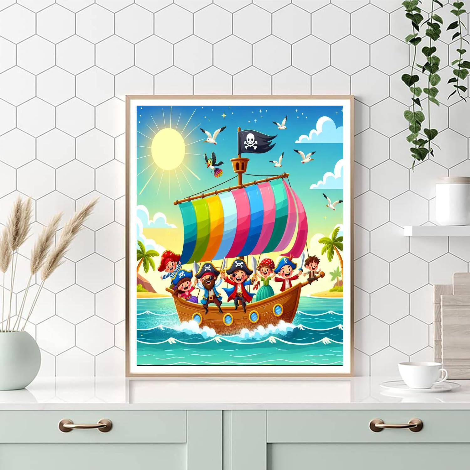 Happy Pirate Adventure Paint By Number