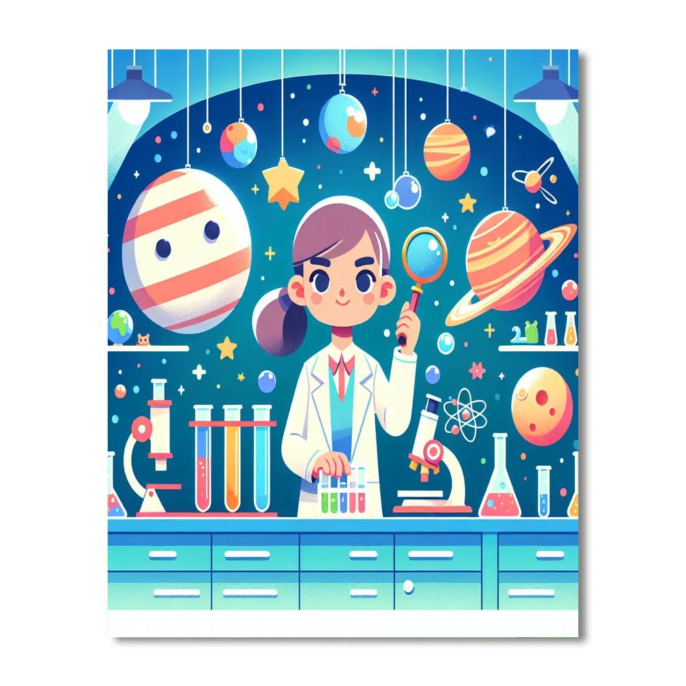 Space Scientist's Laboratory Paint By Numbers Kits
