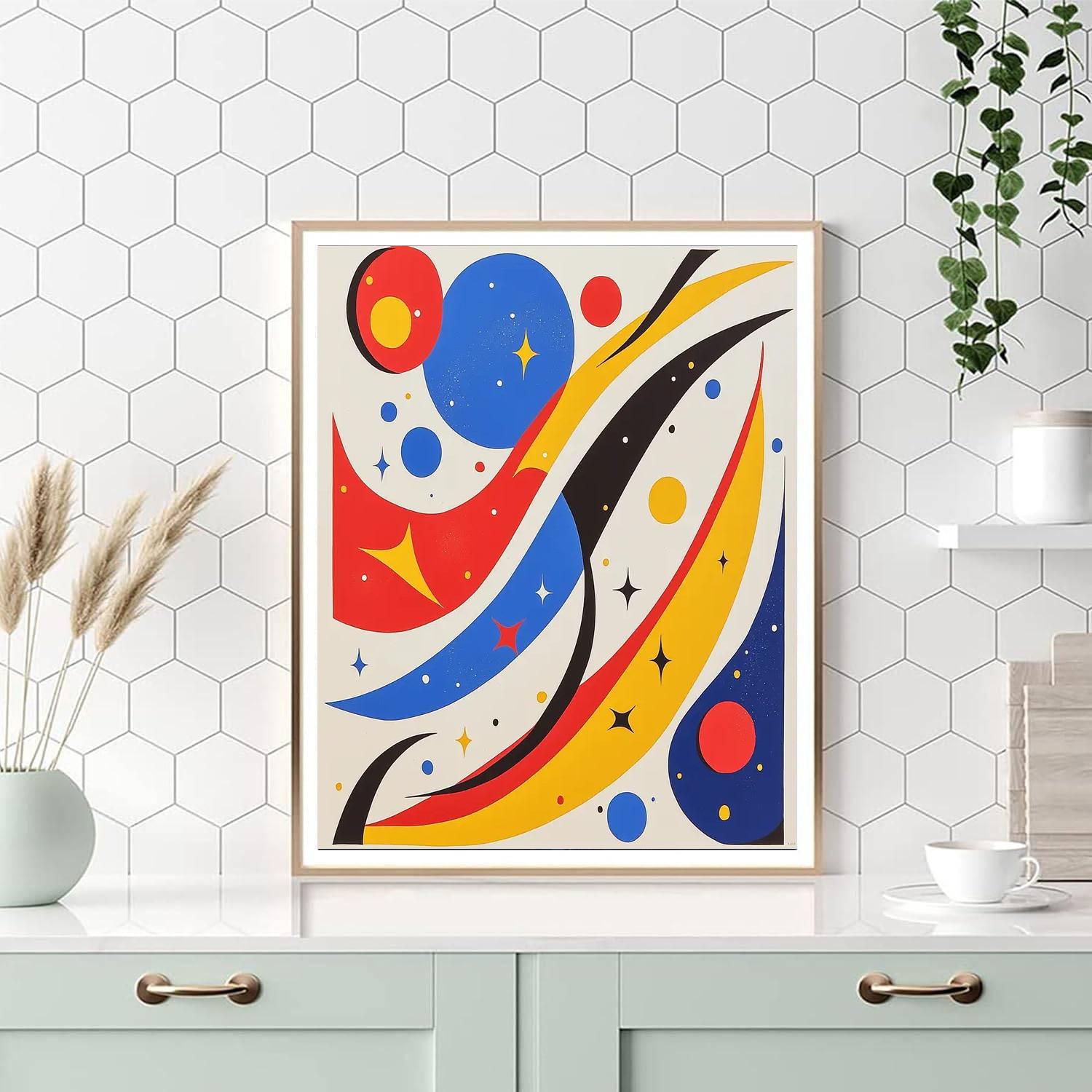 Joan Miró Inspired Dynamic Constellations  Paint By Numbers Art