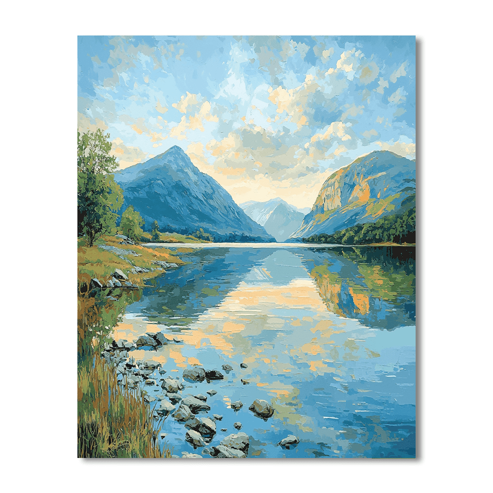 Caspar David Friedrich Inspired Reflections Of Solitude  Paint By Numbers Kits