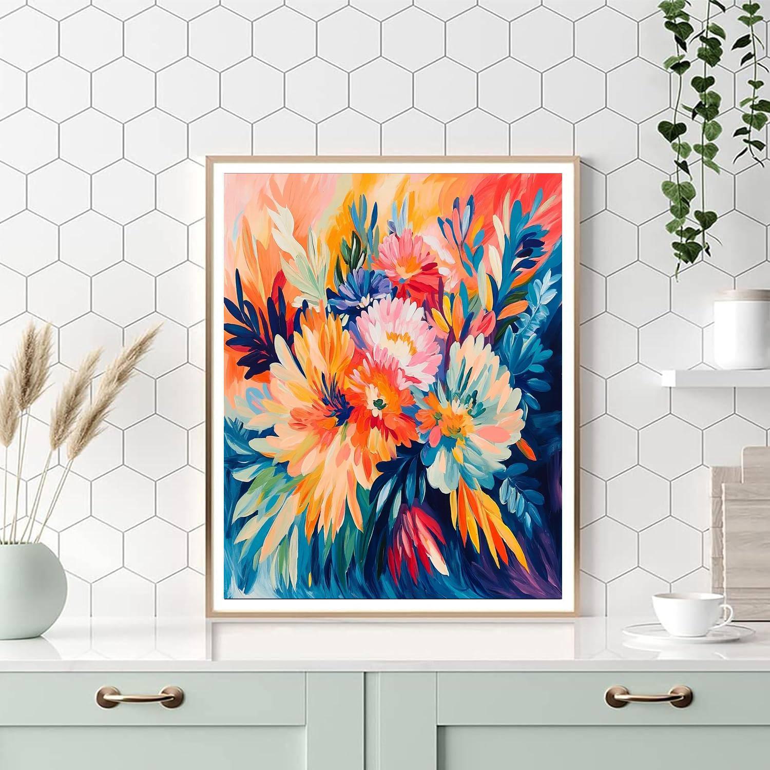 Henri Matisse Inspired Matisse's Joyful Bouquet  Numbered Painting Kits