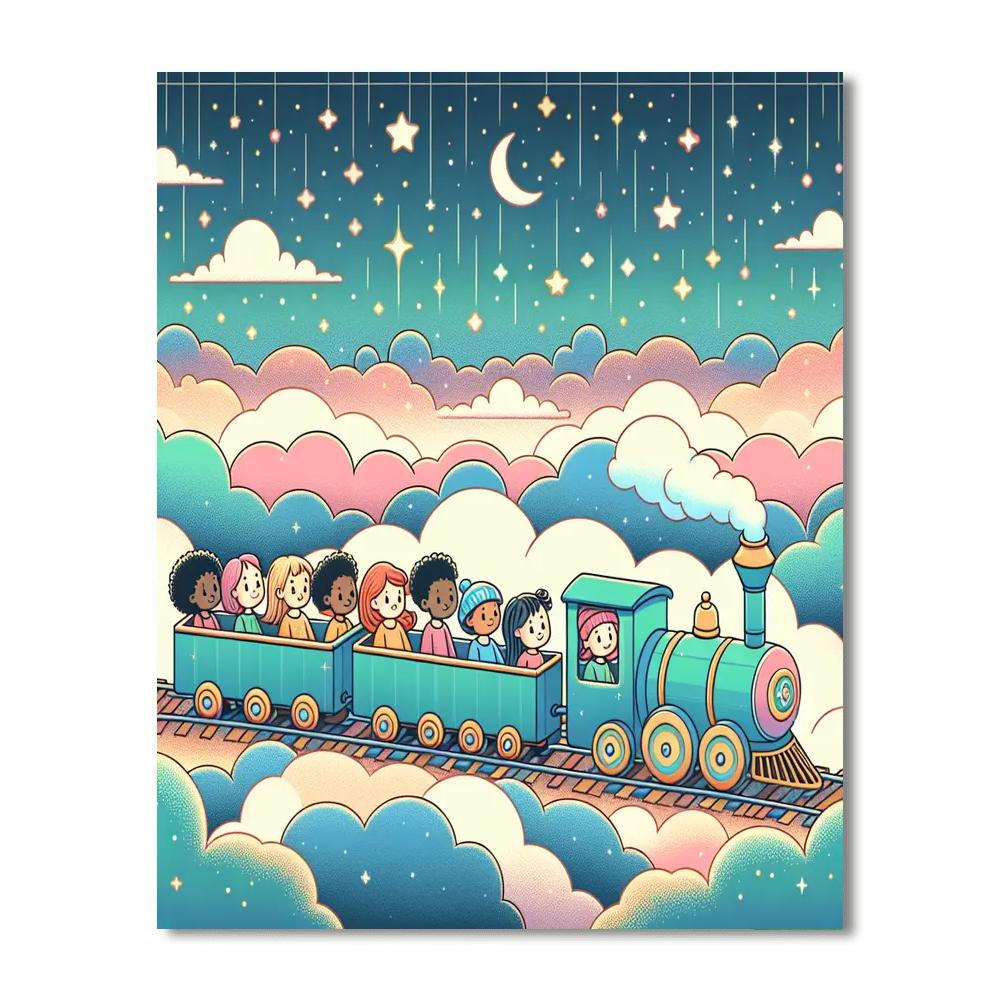 Dreamland Express Train Painting Number Kit